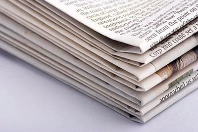 Stack of newspapers