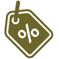 icon of discount price tag